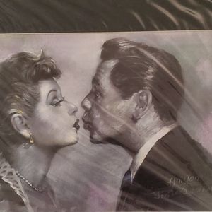 LUCILLE BALL AND DESI ARNAZ JAN.2003 HAIYAN PRINT.